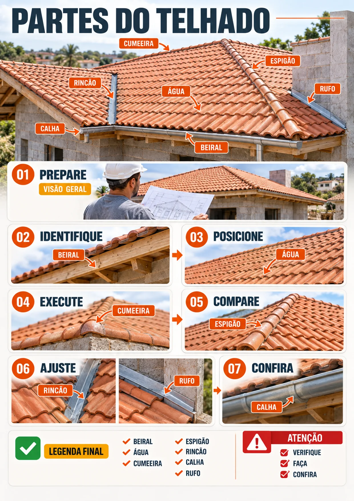 Amostra do esquema visual 1 — Partes do telhado